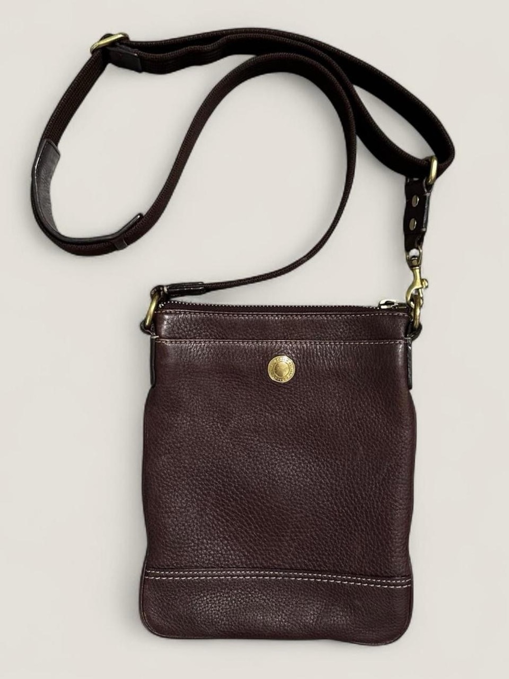 Coach Legacy Chocolate Brown Leather Crossbody Bag